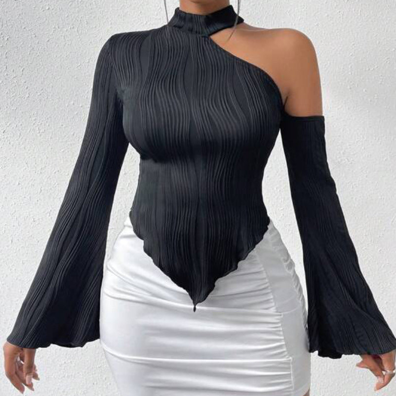 Women's Spring Sexy Street Fashion Long Sleeve Blouses