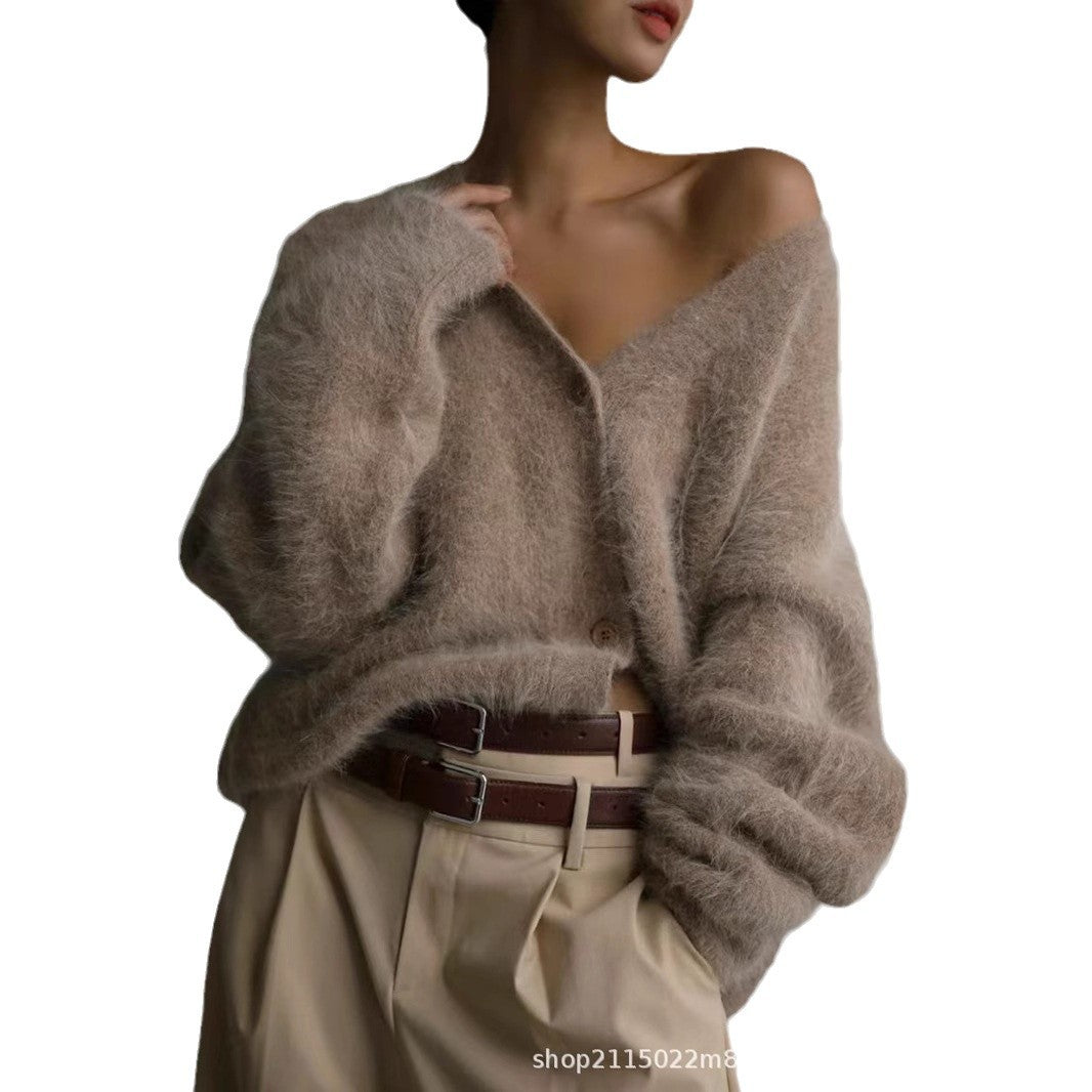 Women's Knitted Lazy Loose Long Sleeve Coats