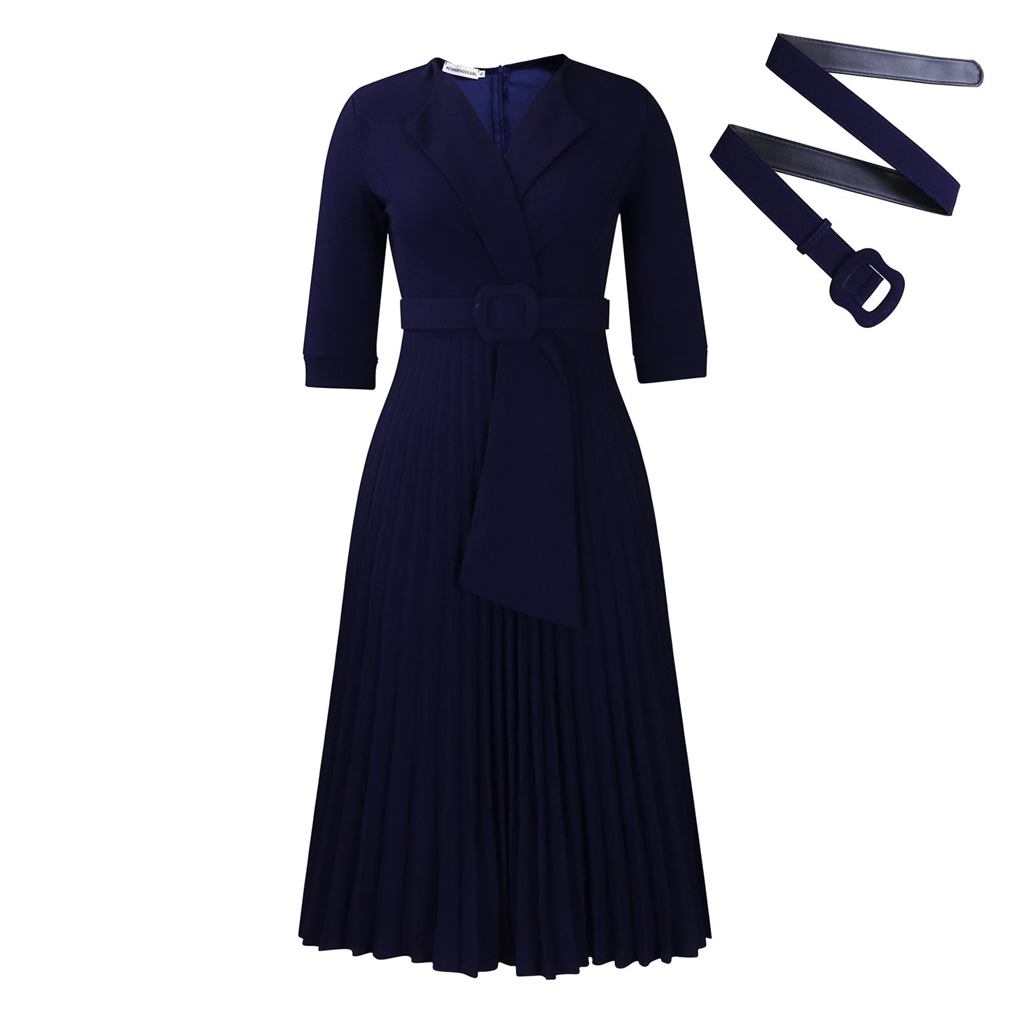 Women's Fashion Tailored Collar Pleat Waisted Africa Clothing