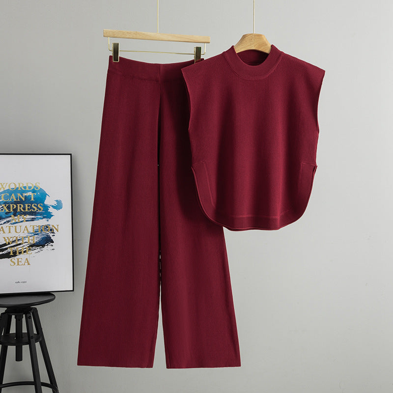 Women's Set Summer Elegance Sleeveless Trousers Two-piece Fashion Casual Suit