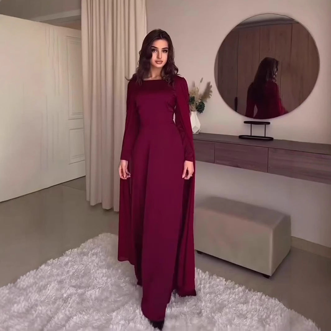 Autumn Stylish Temperament Long Sleeves Design Dresses
