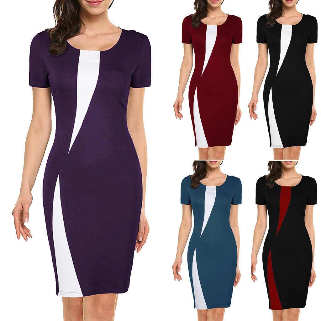 Women's Summer Stretch Slim Pencil Sexy Tight Casual Dress