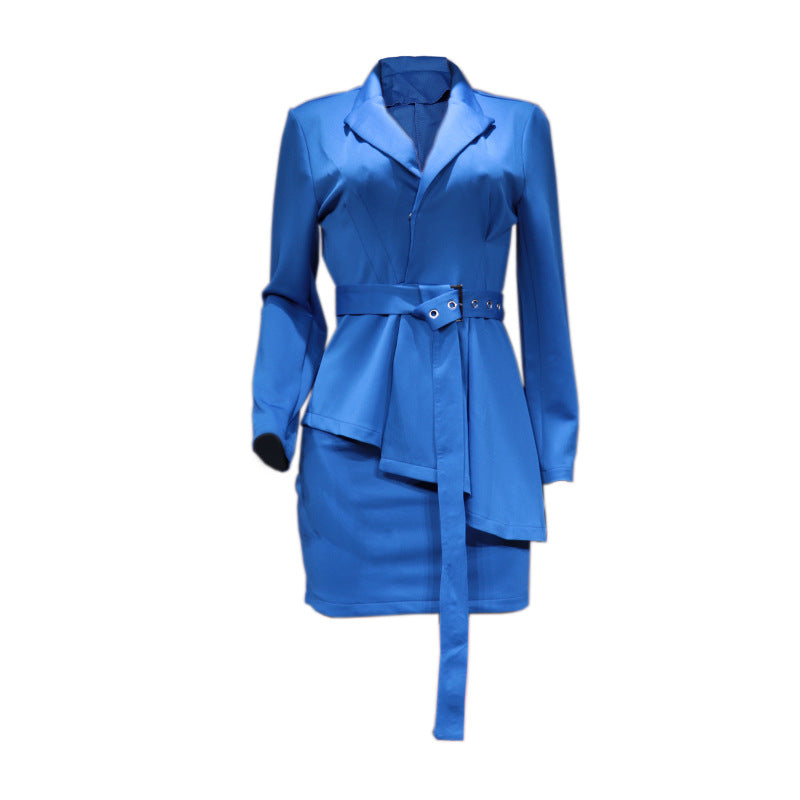 Women's Solid Color Business Two-piece Set Suits