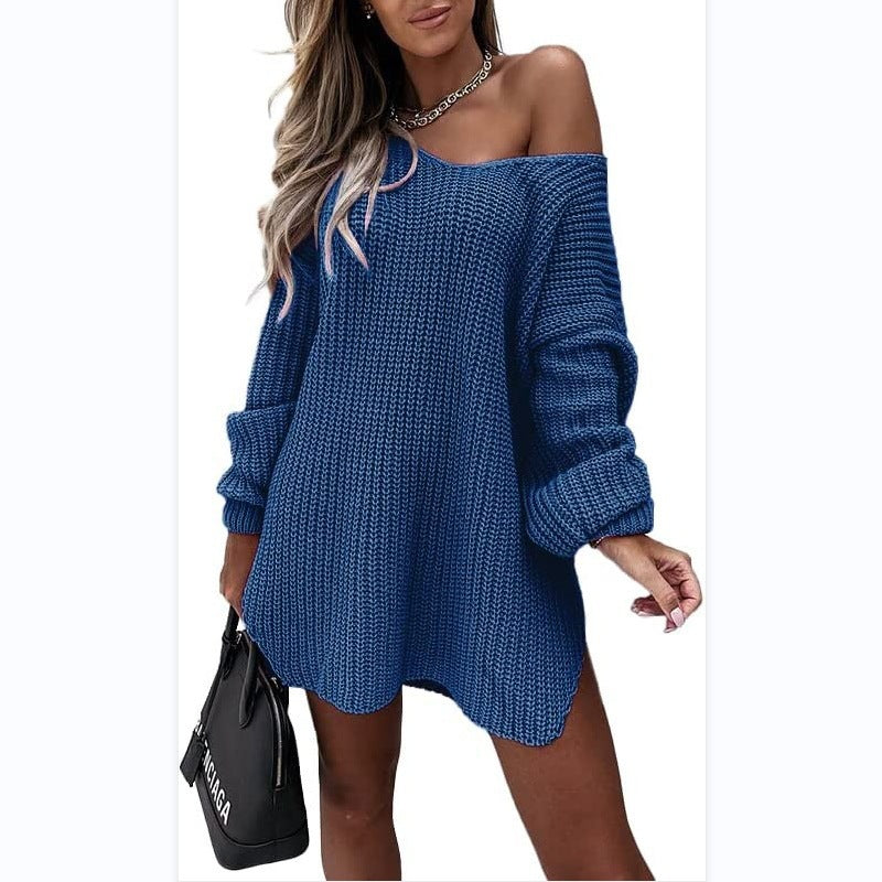 Fashion Women's Solid Color Loose Pullover Sweaters