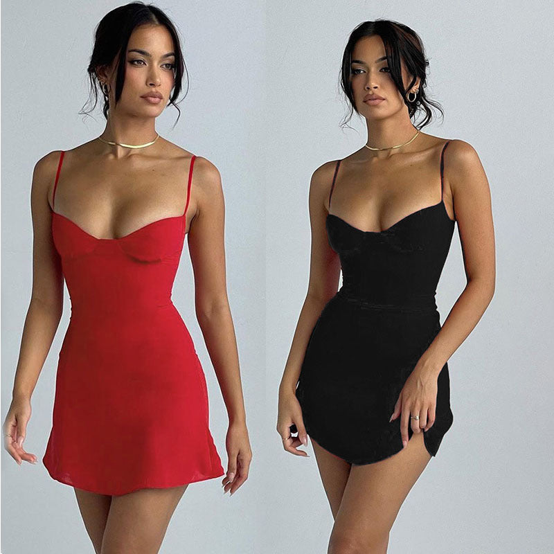 Women's Low Price Net Elegant Slim Solid Skirts