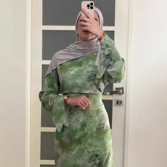 Women's Artistic Sense Elegant Fashion Long Sleeve Dresses