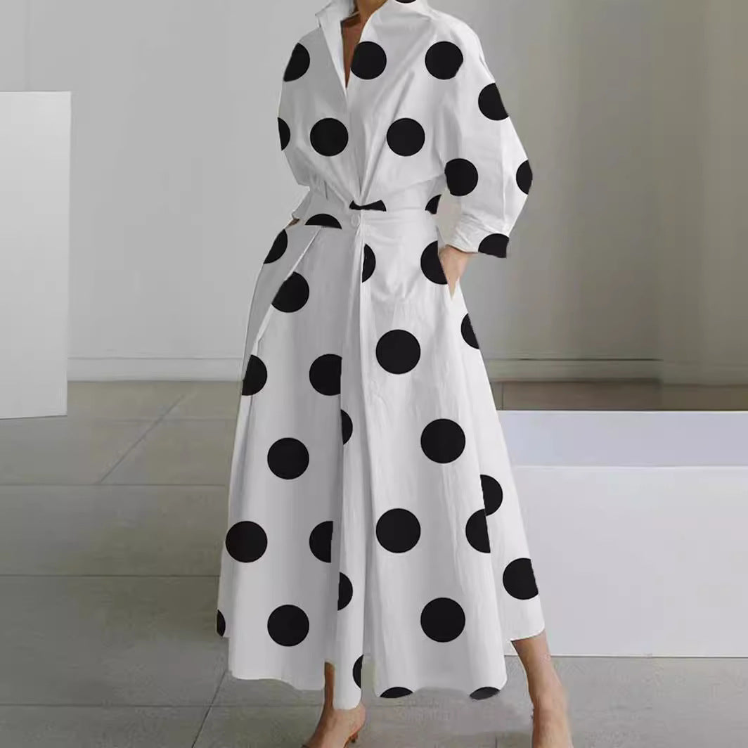 Dress Commuting Fashion Collar Lining Elastic Dresses