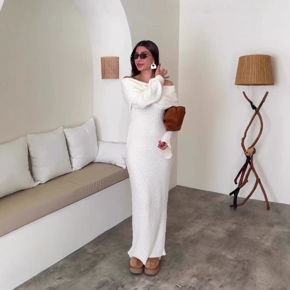 Autumn Sexy Soft Temperament Long Sleeve Dresses