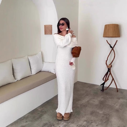 Autumn Sexy Soft Temperament Long Sleeve Dresses
