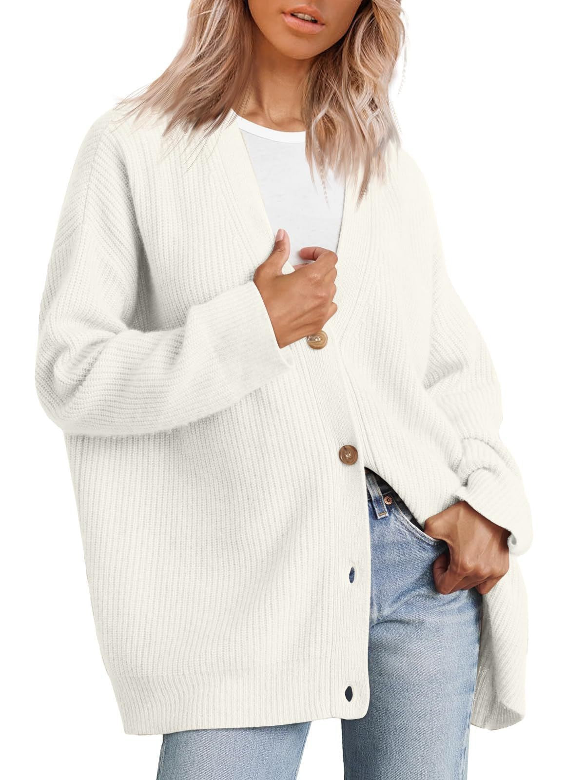Women's Button Solid Color Long Sleeve Inner Cardigans