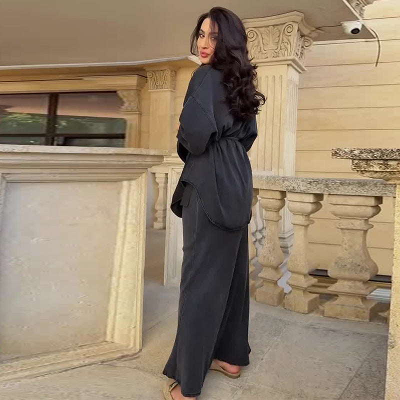 Women's Autumn Long Sleeves Casual Solid Color Suits
