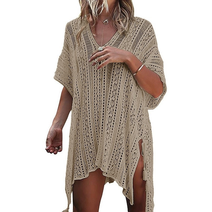 Bikini Idle Style Fancy Bohemian Crocheted Women's Sweater