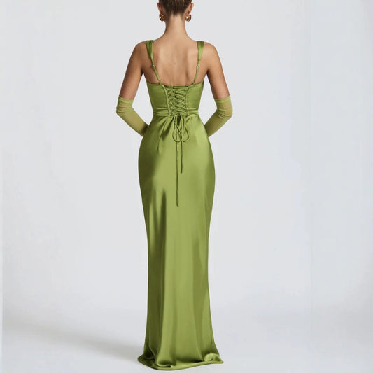 Women's Sexy Sleeveless Sling Solid Color Slim Dresses