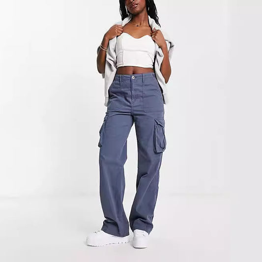 Women's Army Green Overalls Hot High Waist Pants