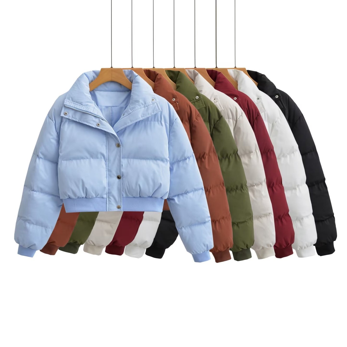 Women's Slimming Polo Collar Solid Color Long Coats