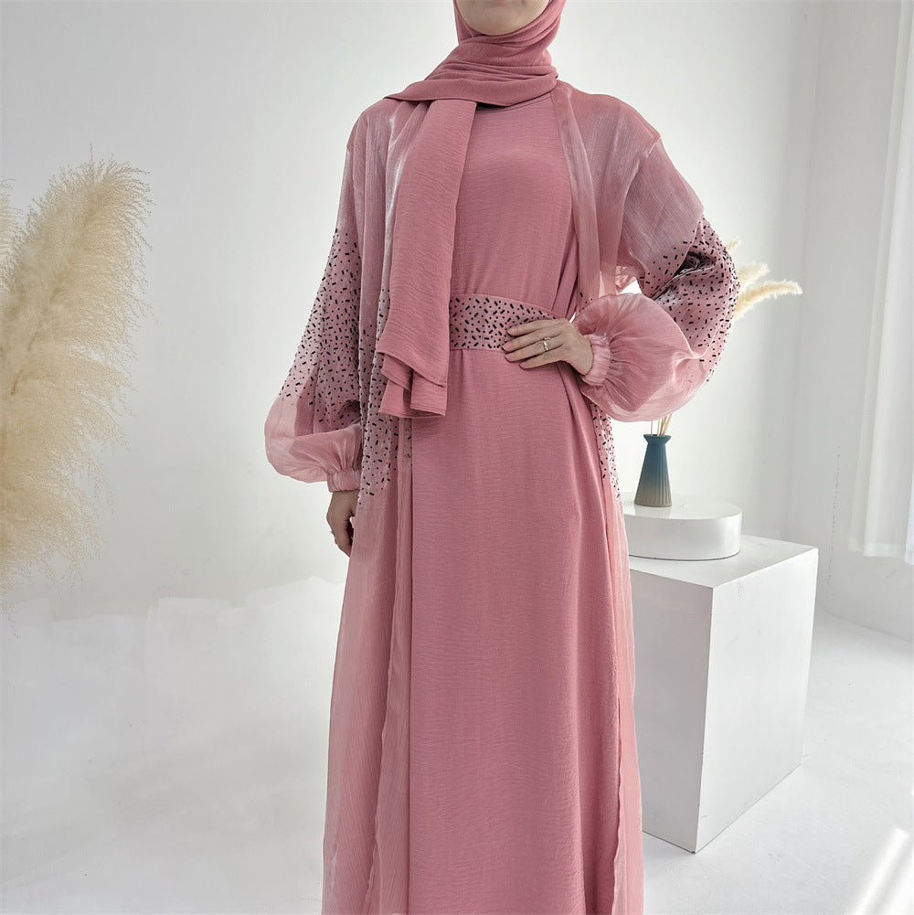 Casual Daily Solid Color Puff Sleeve Dresses