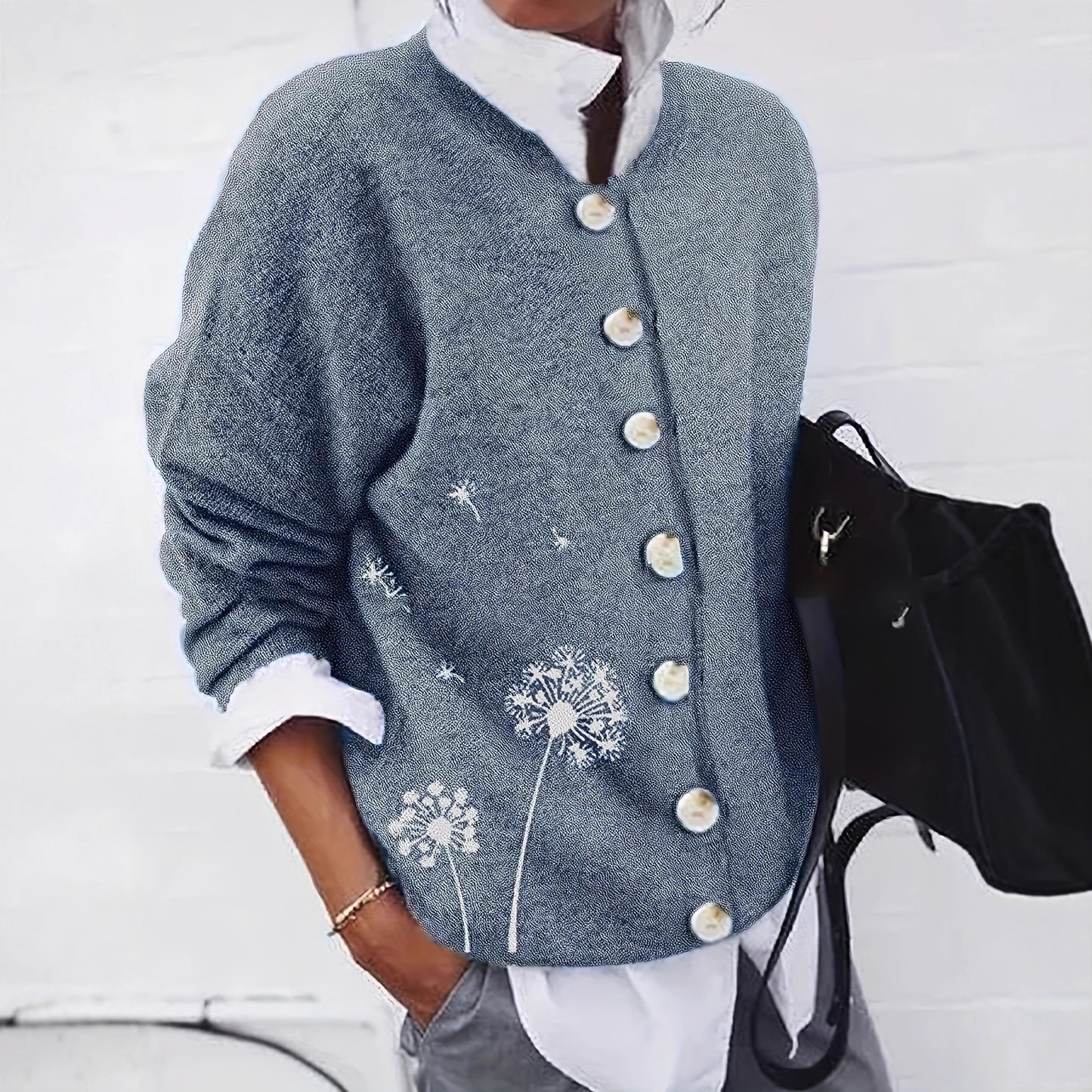 Glamorous Unique Women's Vintage Flannel Print Women's Sweater