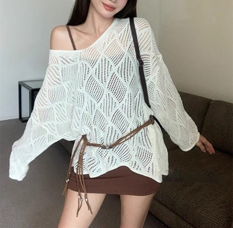 Women's Idle Style Design Loose Sun Protection Sweaters