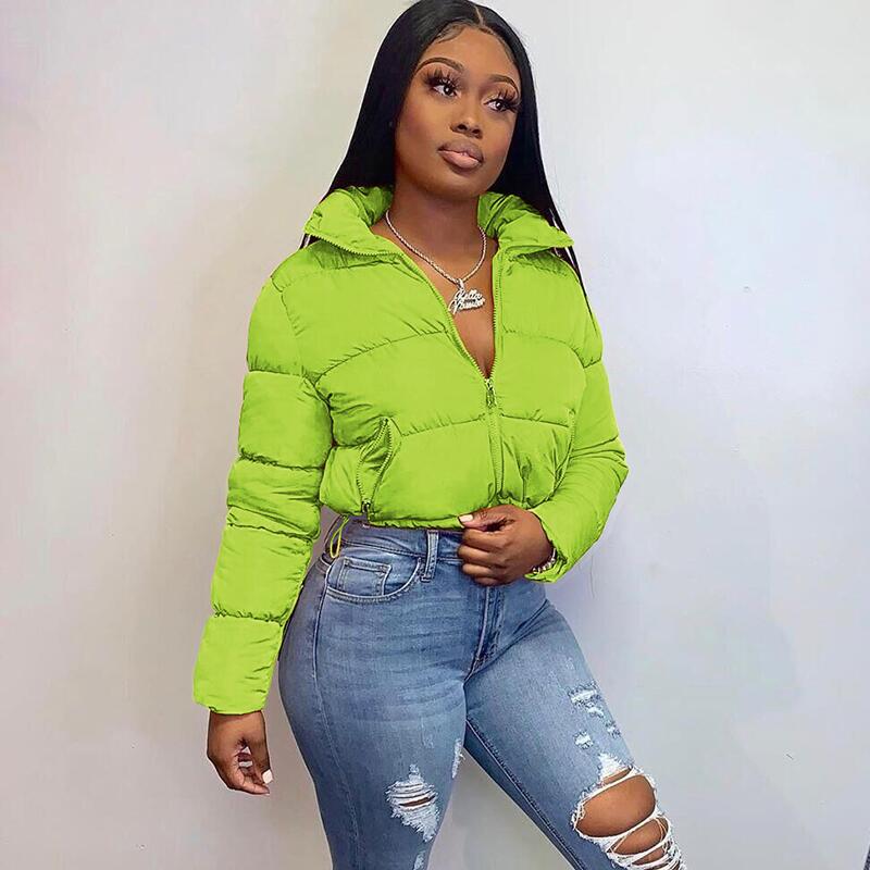 Women's Winter Long-sleeved Stand-up Collar Thermal Casual Coats