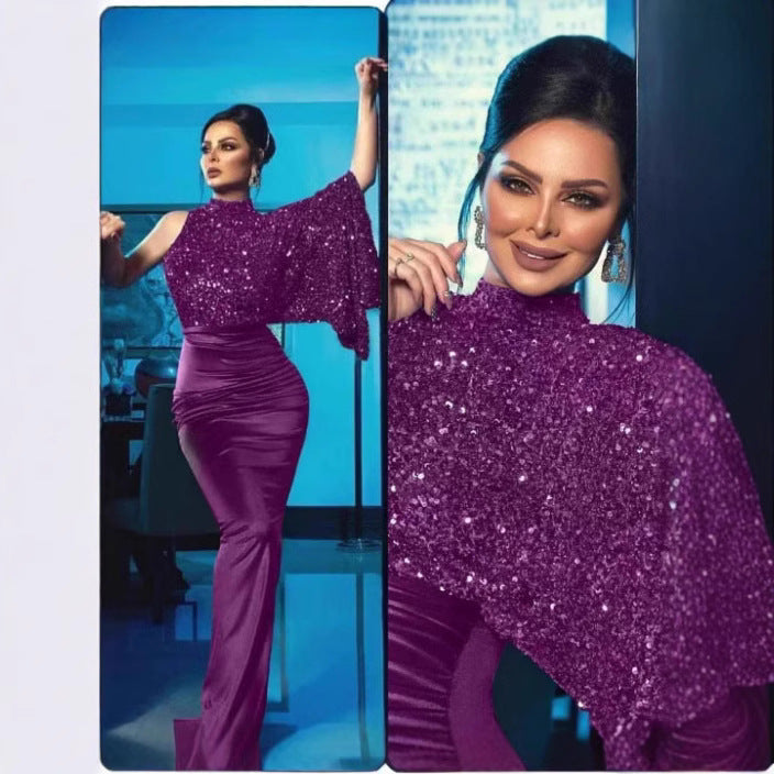 Women's Casual Cool Sequined Dress Long Dresses