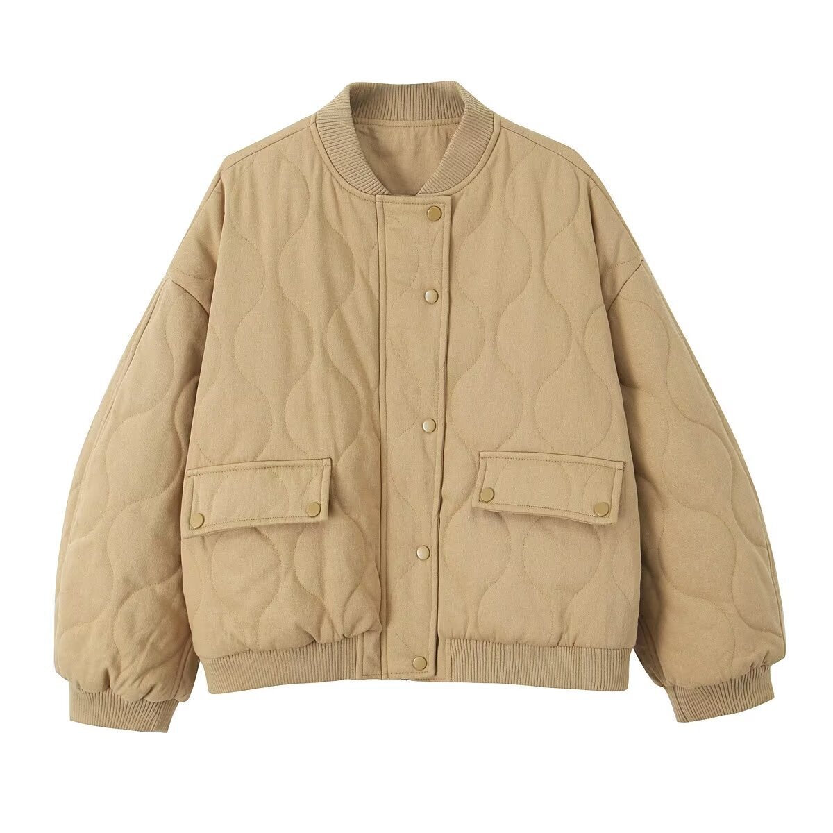 Women's Fashion Loose Pilot Shoulder Width Washed Coats