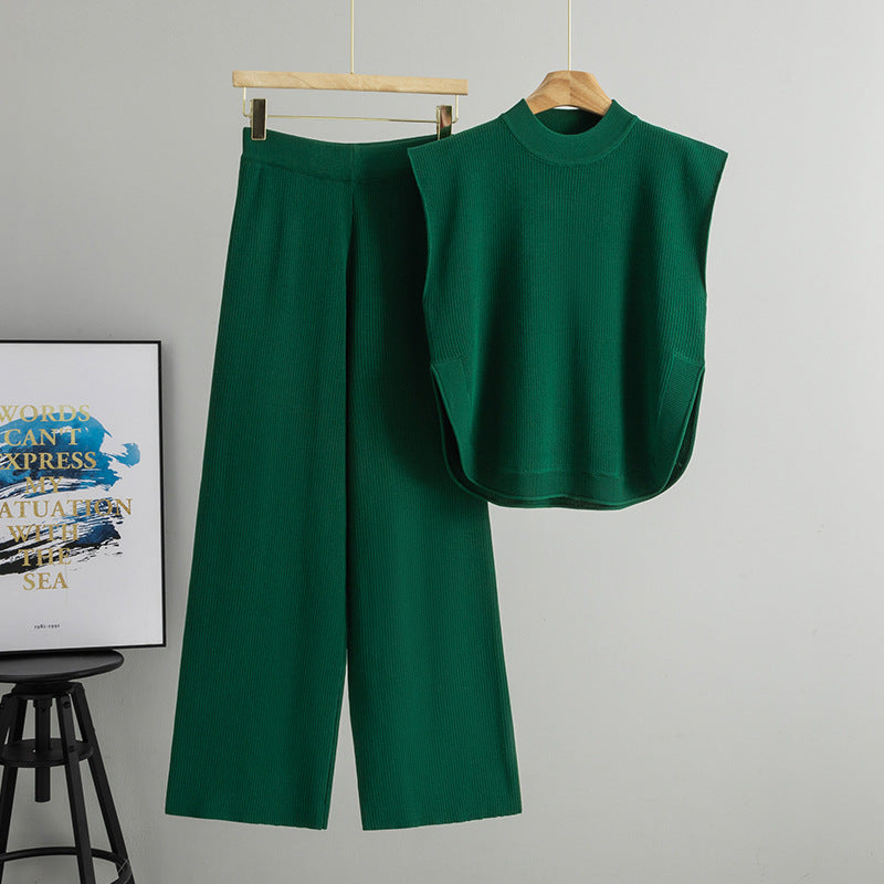 Women's Set Summer Elegance Sleeveless Trousers Two-piece Fashion Casual Suit