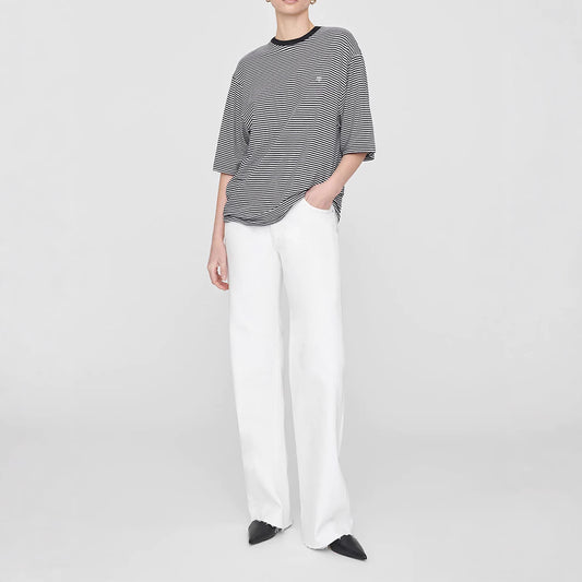 Women's American Niche Classic Embroidered Striped Loose Blouses