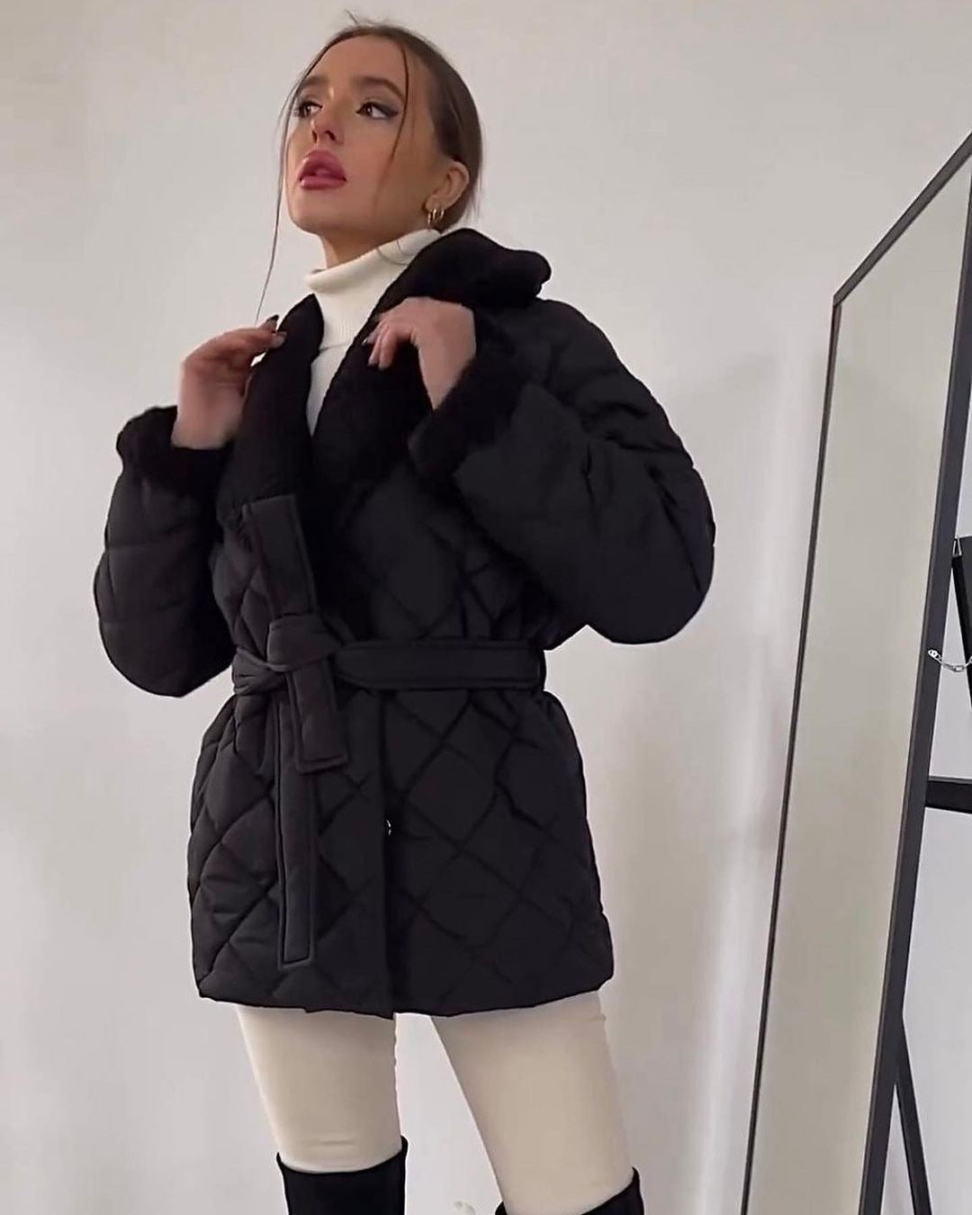 Women's Lapel Cotton Clothes Fashionable Design For Coats