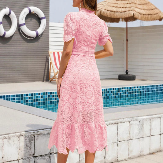 Dress Summer Elegant Slim Fashionable Lace Dresses