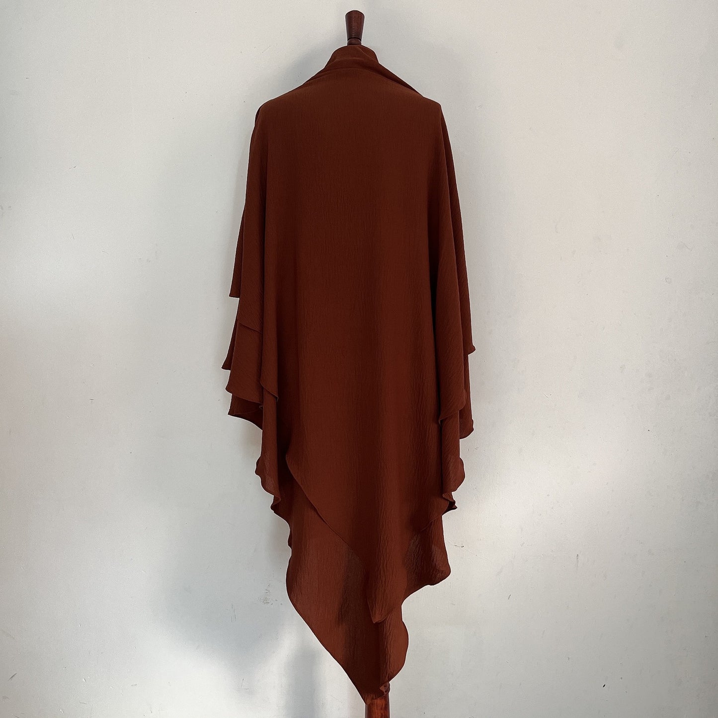 Classic Wave Pattern Shawl Scarf Splicing Dress