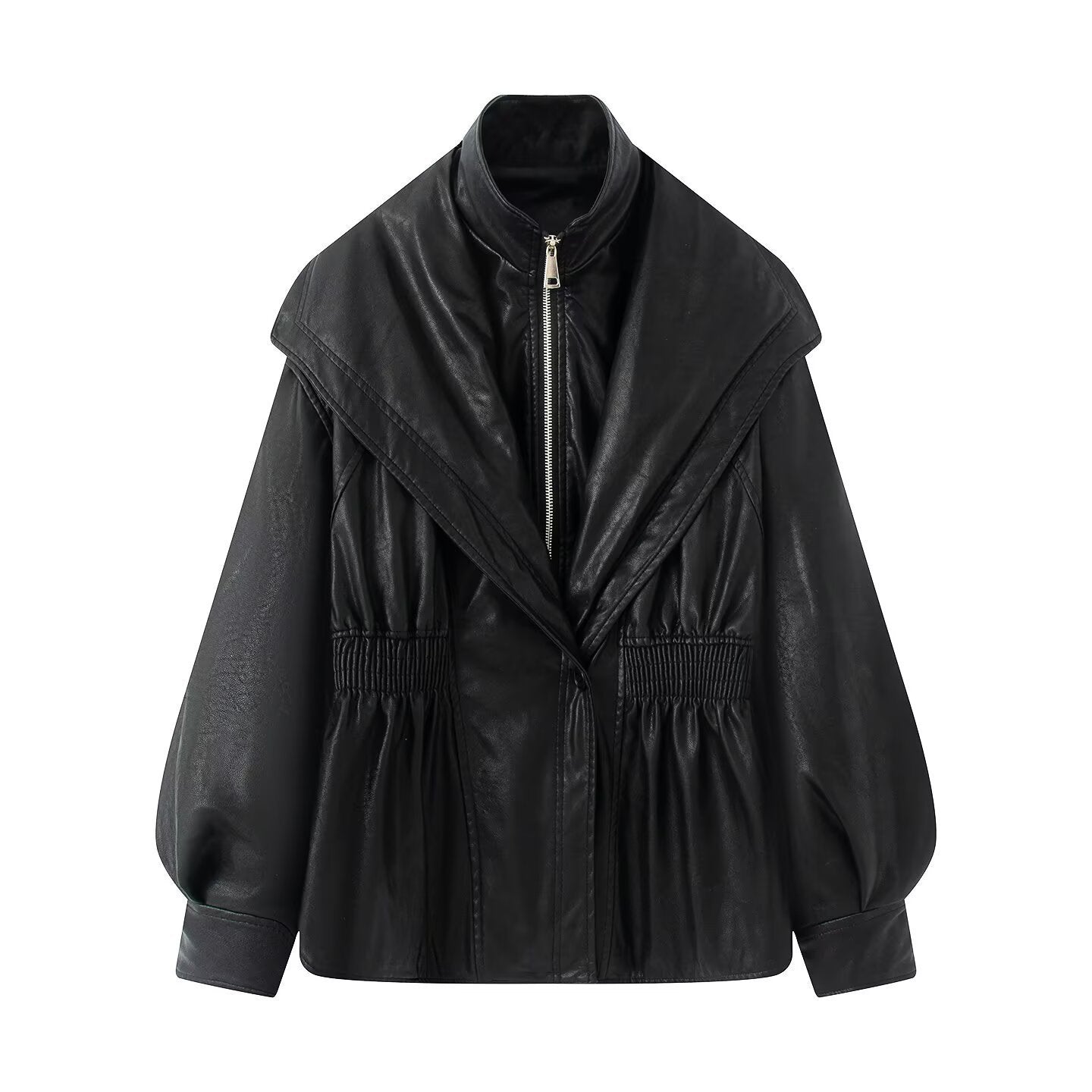 Women's Retro Distressed Fashion Wash Style Imitation Jackets