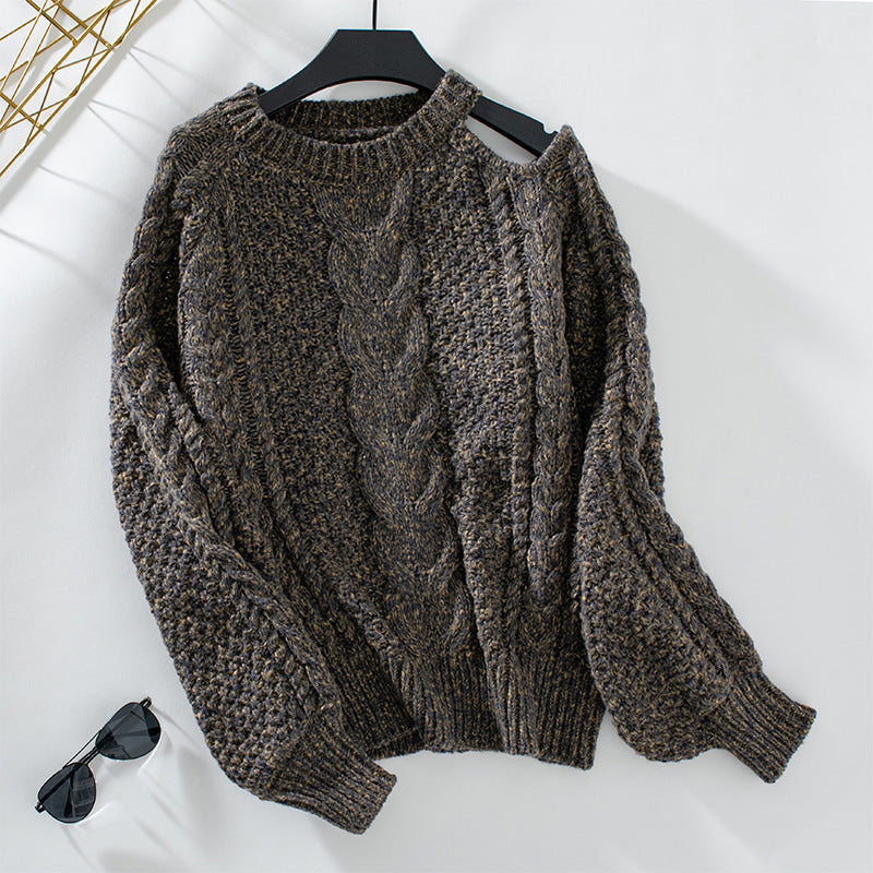 Women's Solid Color Twisted Sexy Pullover Sweaters