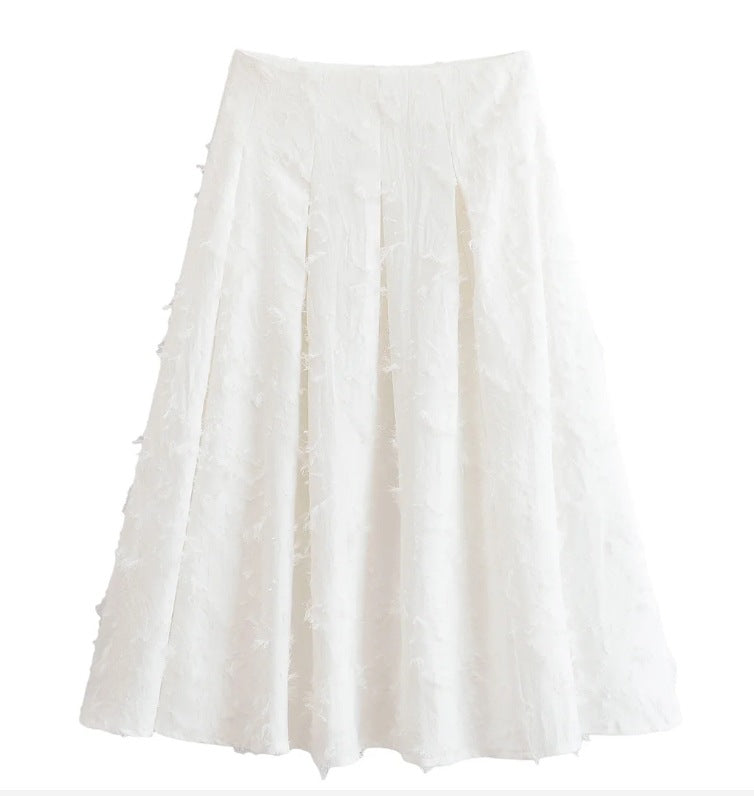 Women's Attractive Temperamental Tassels Feather Shirt Suits