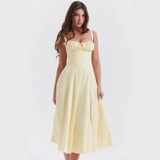 Floral Print Large Swing Dress With Dresses