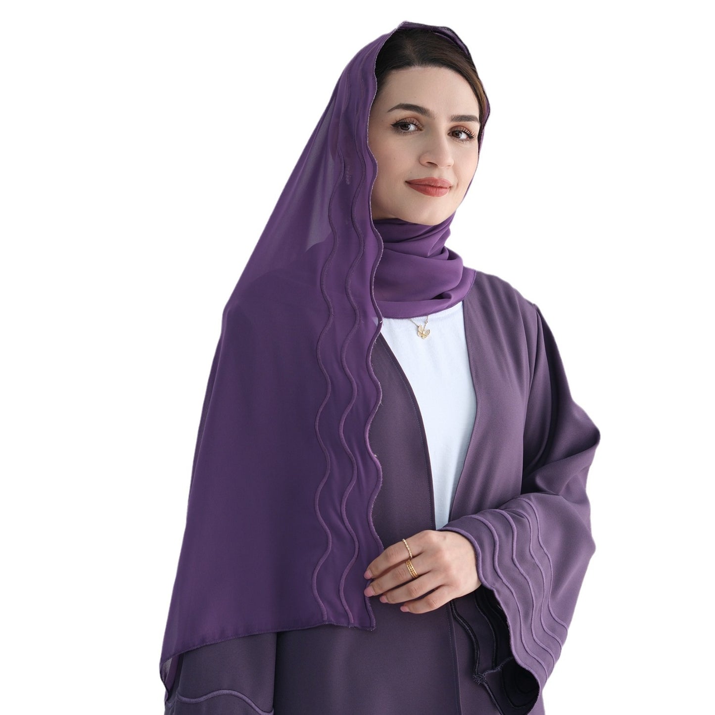 Dress Solid Color Exquisite Embroidered Robe Dresses