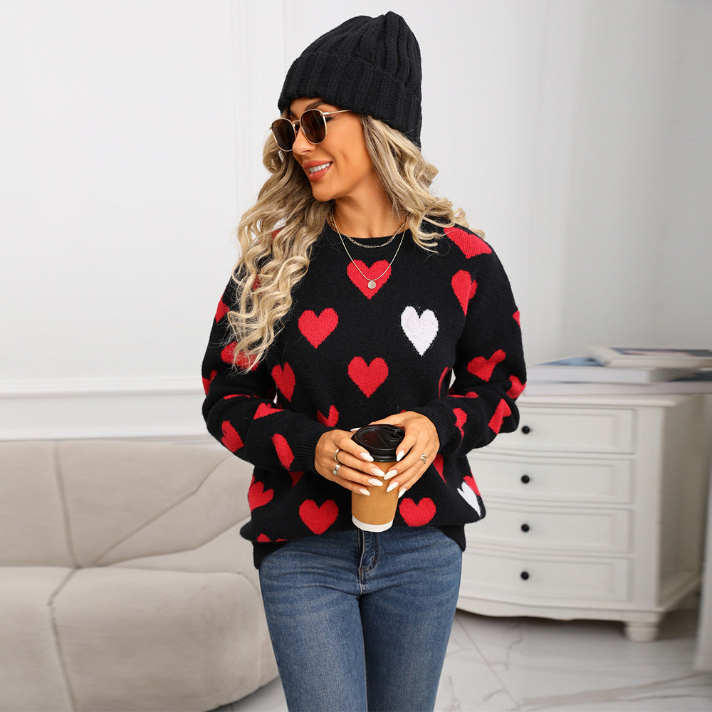 Versatile Classic Creative Heart Thermal Christmas Sweater