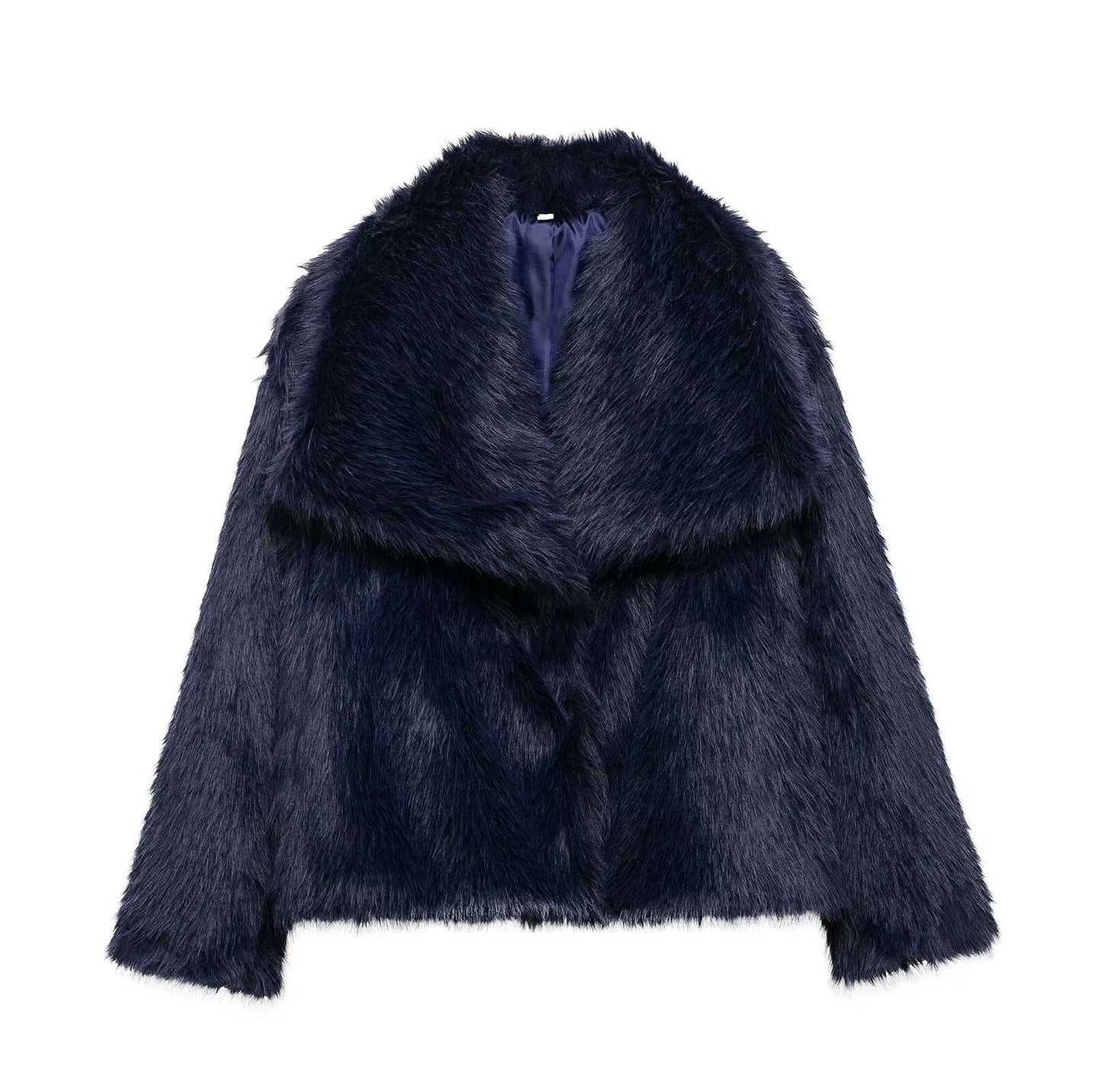 Women's Innovative French Artificial Fur Effect Coats