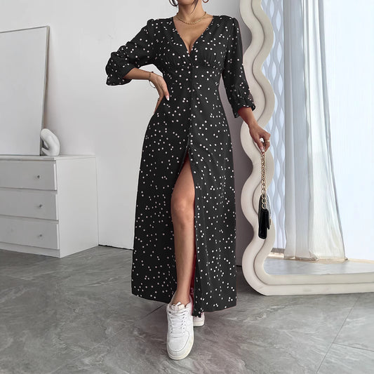 Dress A- Line Polka Dot Elegant Dresses