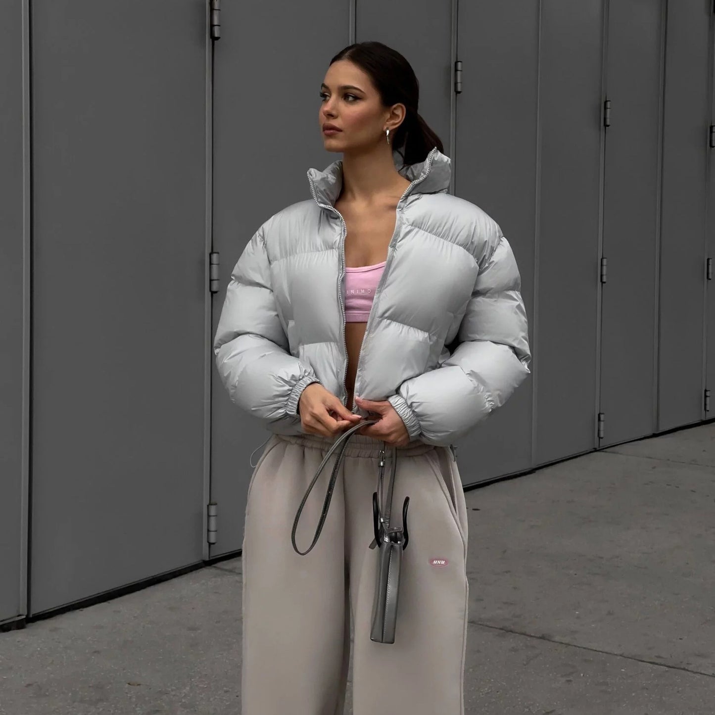 Women's Solid Color Basic For Thickened Warm Quilted Trendy Coats