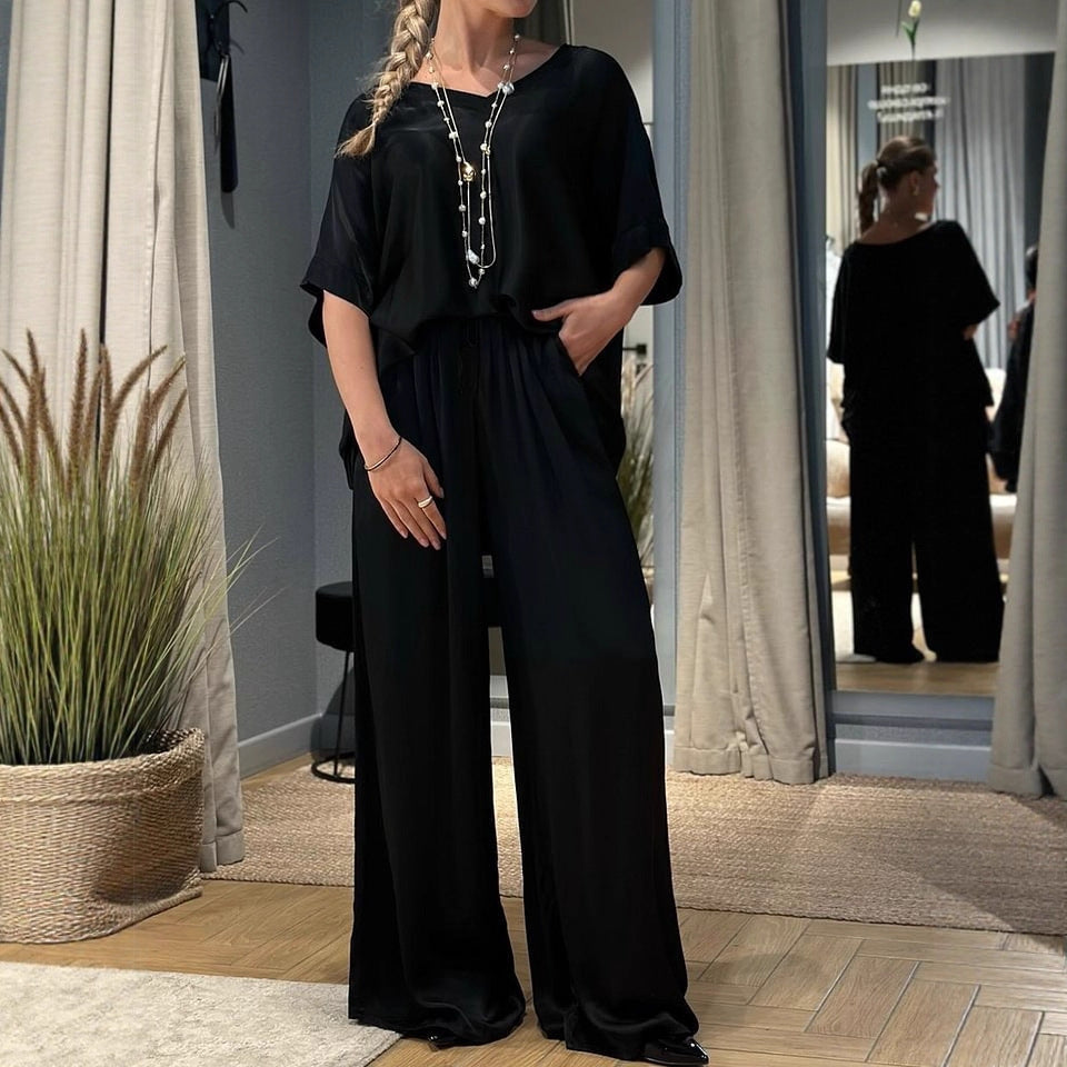 Women's Collar Solid Color Loose For Fashion Casual Suit