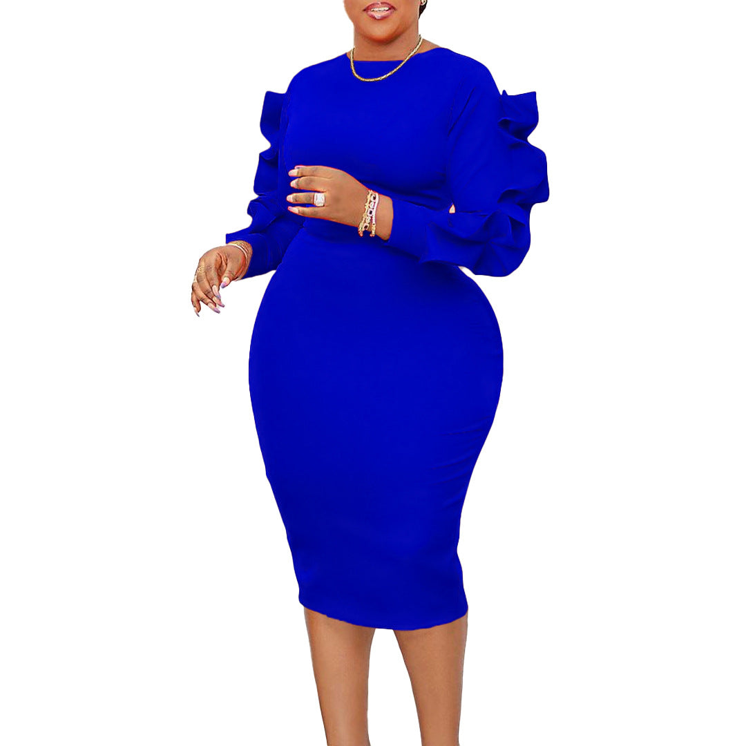Women's Fashion Temperament Ol Elegant African Long Dress