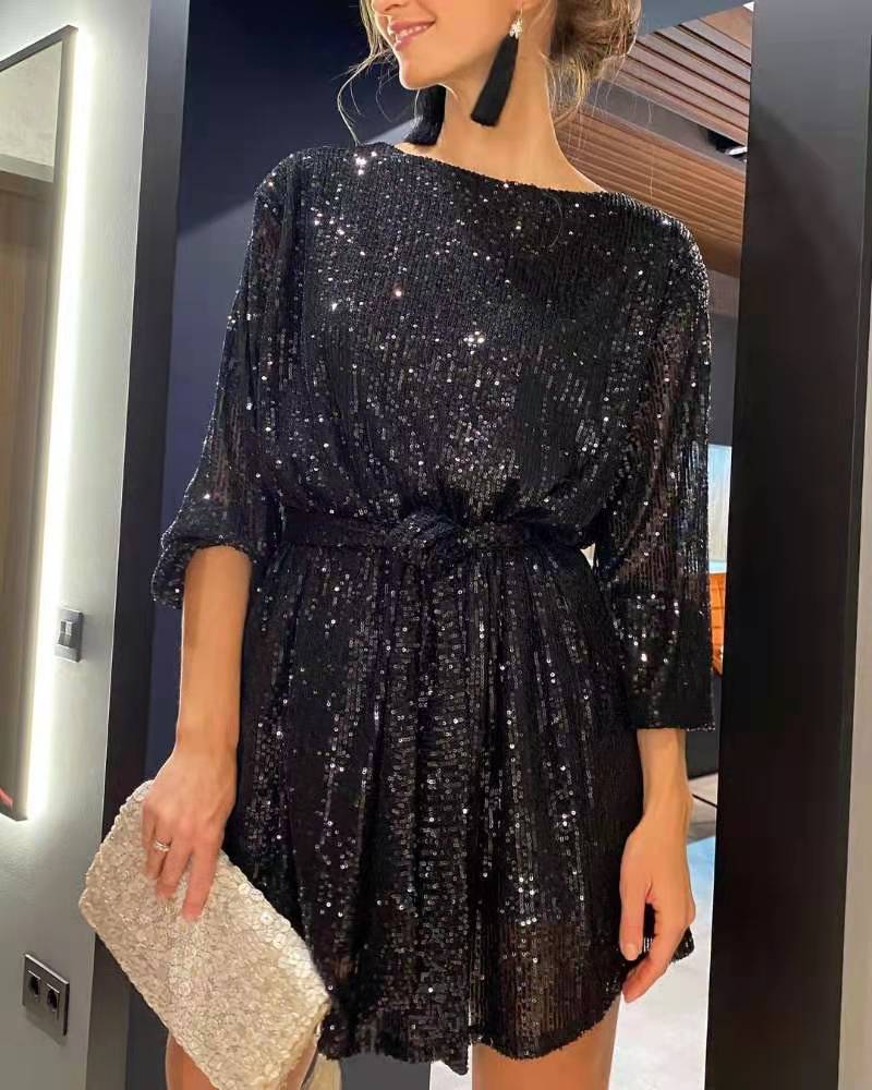 Festival Party Fashionable Sequins Sequin Color Suits