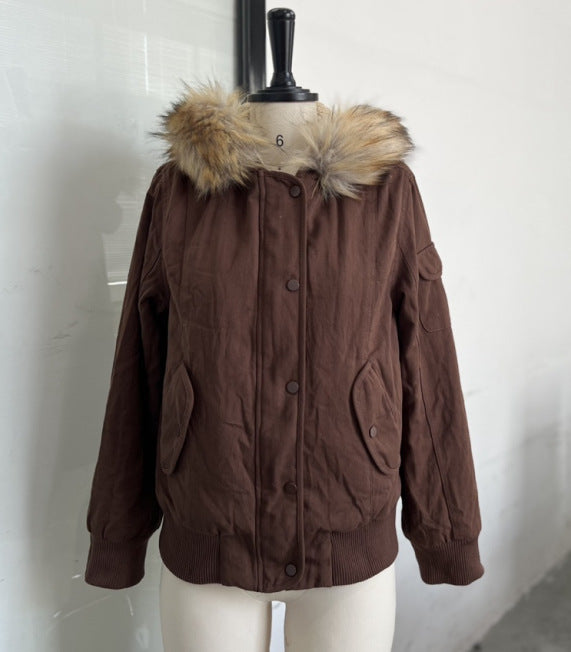 Women's Popular Versatile American Retro Hooded Jackets