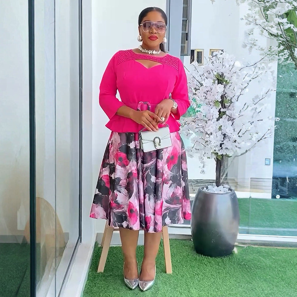 Women's African Wear Fashion Printed Dress Dresses