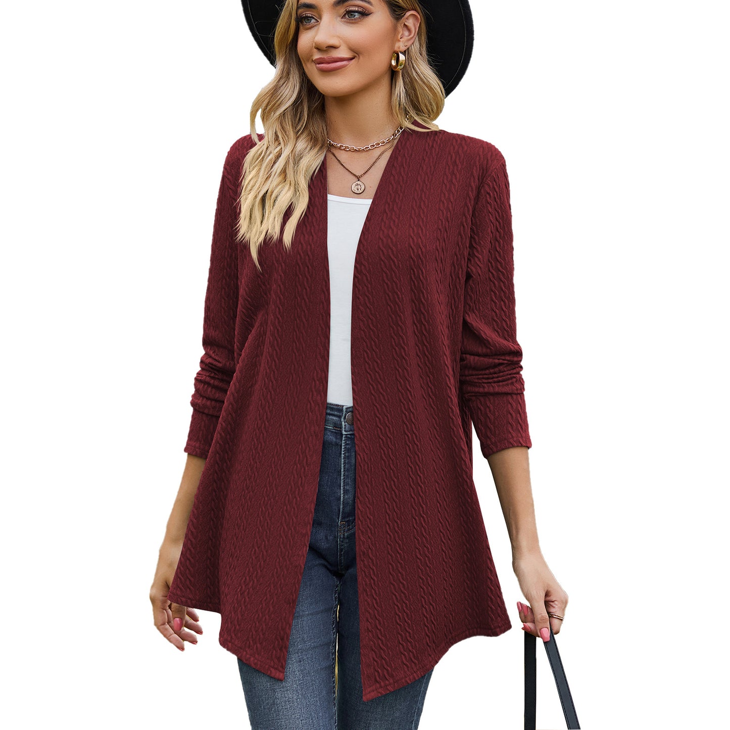 Women's Solid Color Long Sleeve Loose Coats