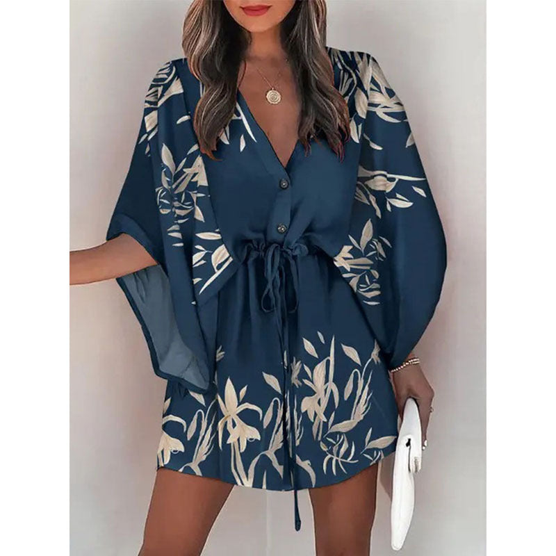 Trendy Women's Beach Summer Printed Patchwork Skirts