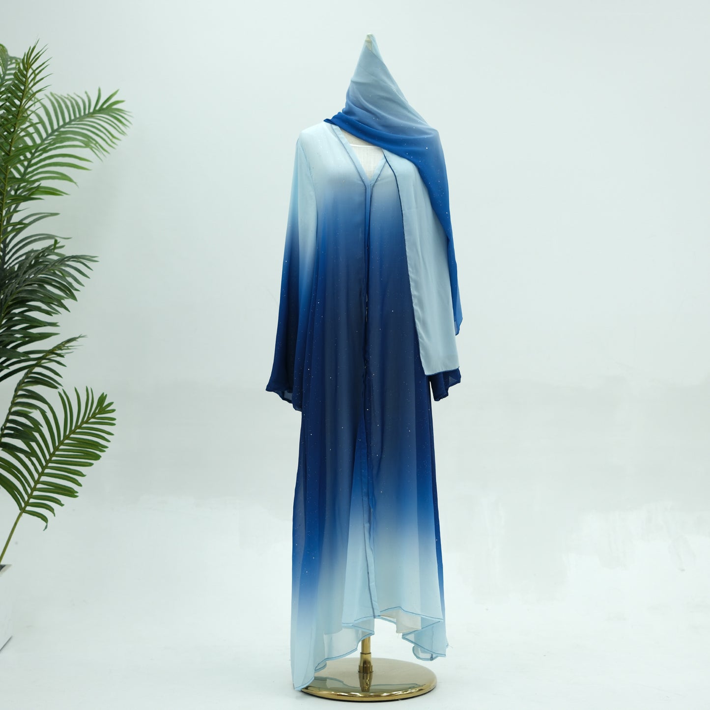Gradient Ribbon Bandana Daily Party Robe Dresses
