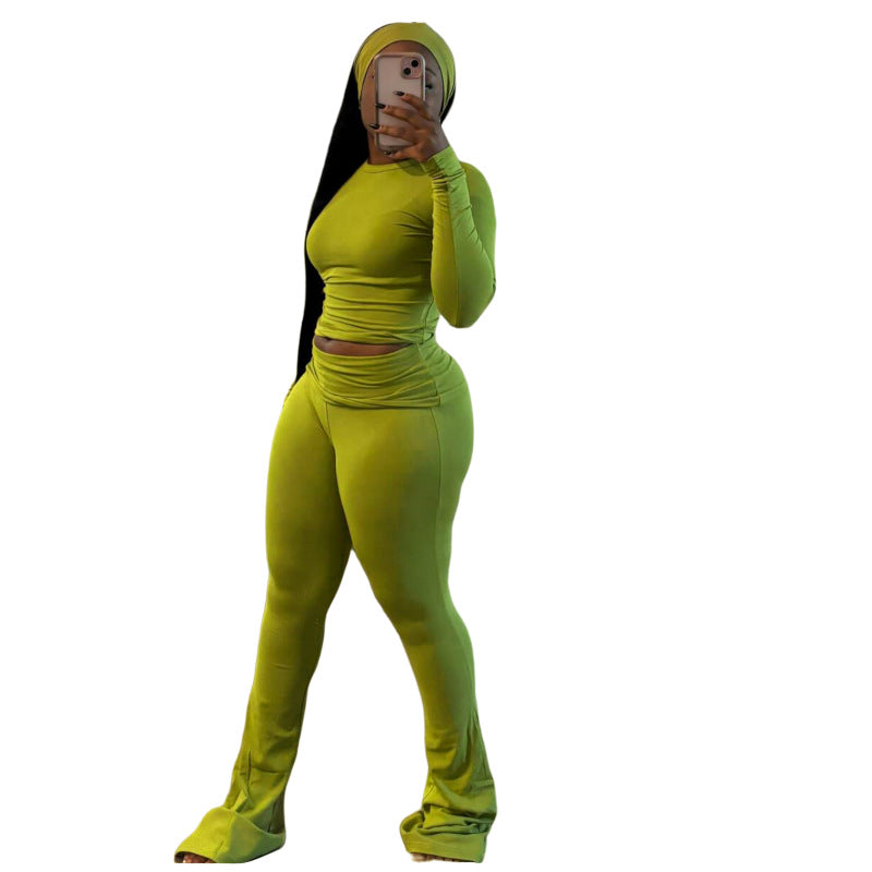 Tight-fitting Solid Color Sexy Slim Elastic Suits