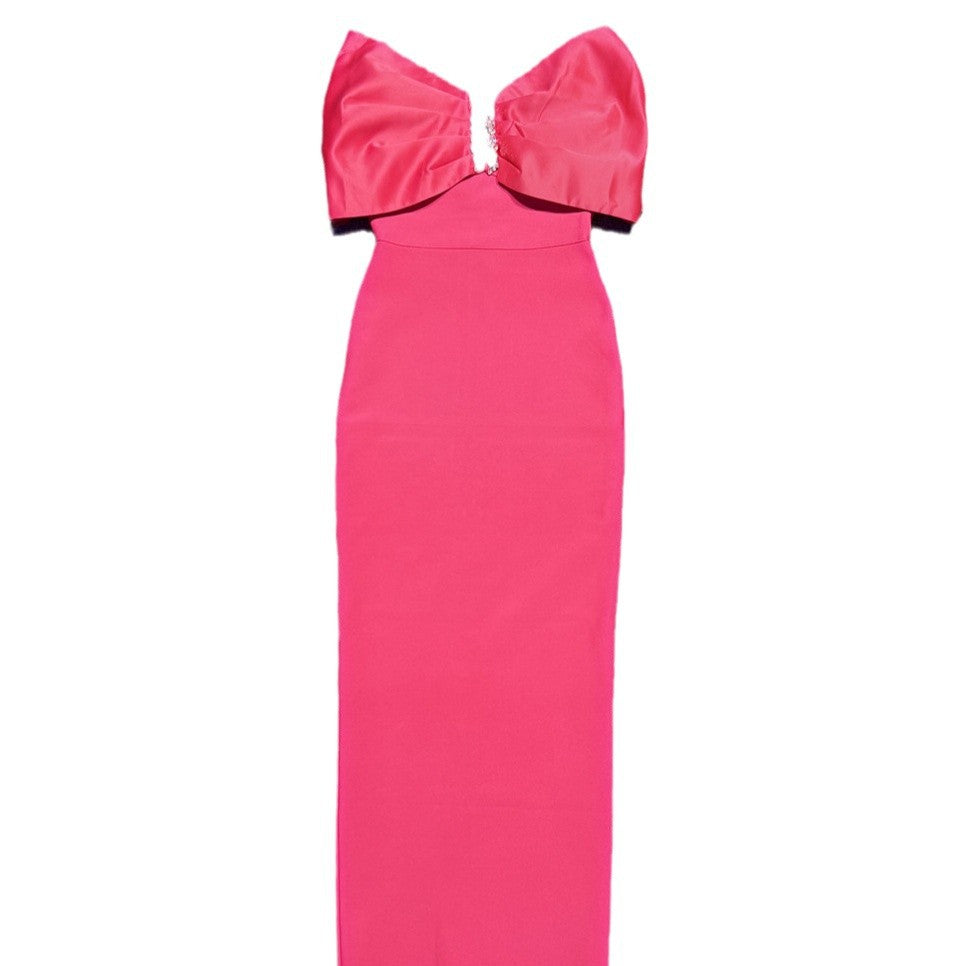 Halter Bottoming Dress Rhinestone Elegant Graceful Dresses