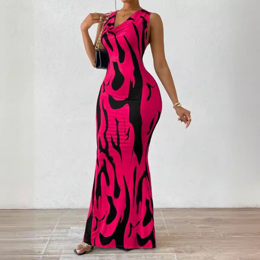 Women's Slimming French Romantic Fashion Floral Vintage Dress